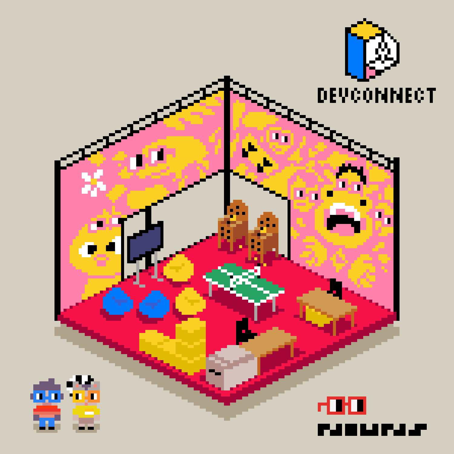 Nouns booth Devconnect