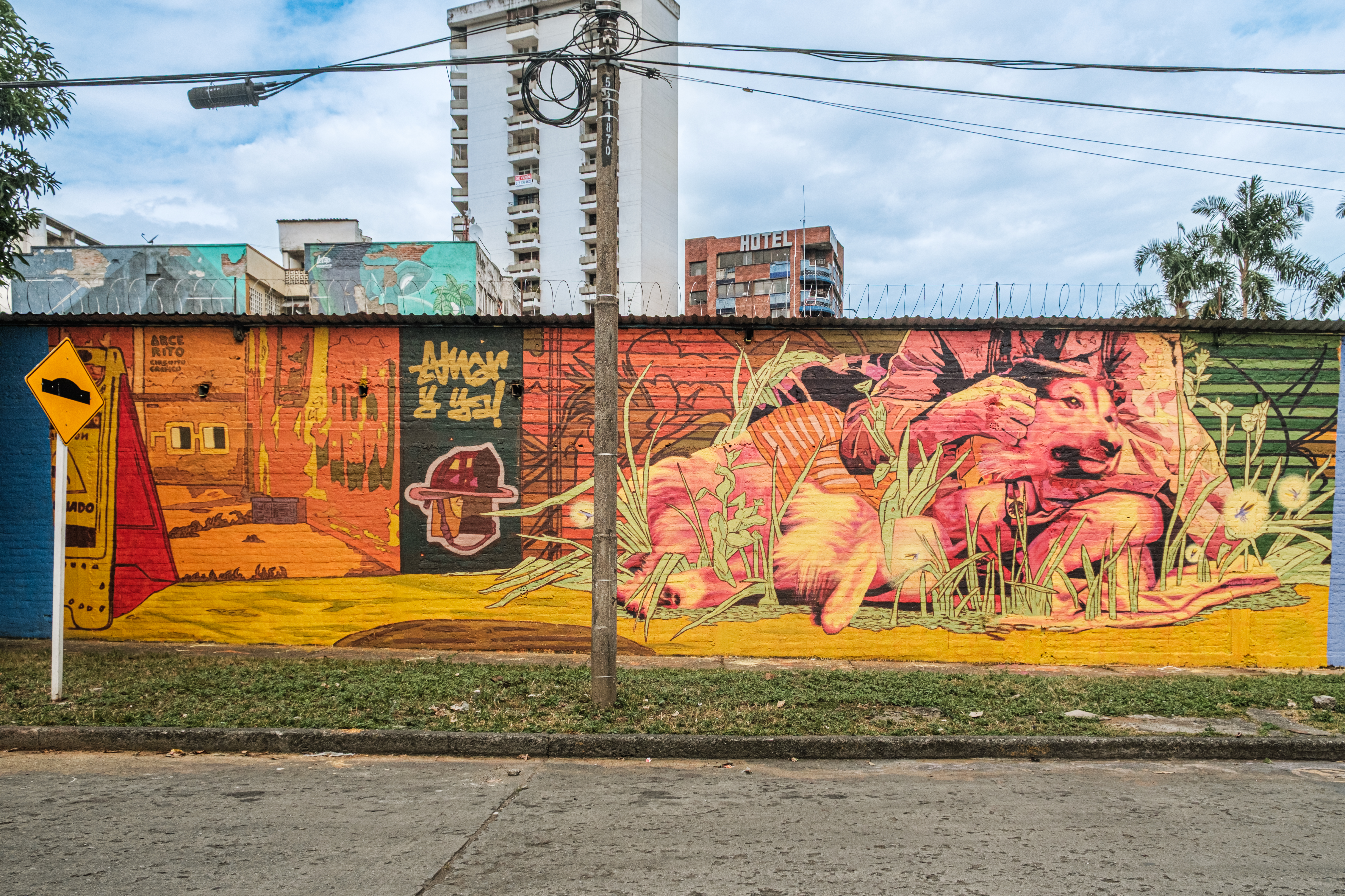 Mural Amarillo proceso